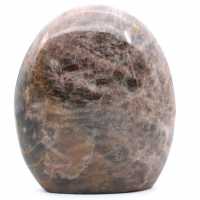 Pierre de pierre de lune noir microline polie