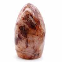 Forme libre polie en quartz rouge
