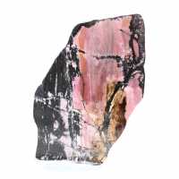 Authentic Rhodonite stone slice