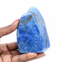 Lapis lazuli ornament from Afghanistan, polished gemstones