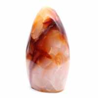 Polished Carnelian Medium Ornament - Natural Stone from Madagascar for Decoration