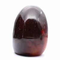 Carnelian Polished Ornament from Madagascar - Natural Collectible Stone Intense Red-Orange