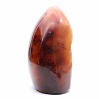 Carnelian Polished Decorative Ornament - Authentic Madagascar Stone for Interior