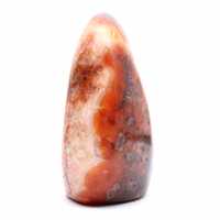 Small Polished Carnelian Ornament from Madagascar - Natural Stone for Decoration and Collection
