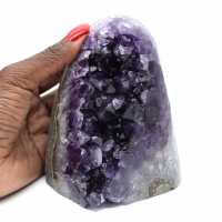 Purple amethyst geode
