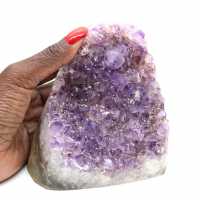 Amethyst geode, purple crystal