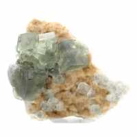 Cristales de fluorita verde: Colección mineralógica de Marruecos