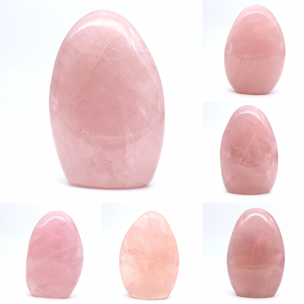 Forme libre de quartz rose