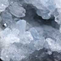 Pietra di celestite cristallizzata