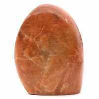 Forme libre en pierre de pierre de lune rose microline