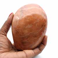 Piedra de luna rosa microlina natural