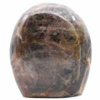 Pierre de lune noir microcline pierre d’ornement de Madagascar