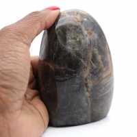 Pietra ornamentale microline in pietra di luna nera del Madagascar