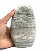 Gray banded jasper ornamental stone from Madagascar