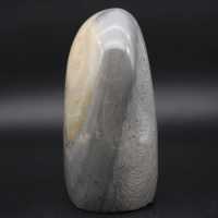 Forme libre en pierre de Jaspe rubanée grise