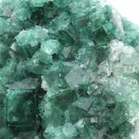Cristalización de fluorita verde de Madagascar