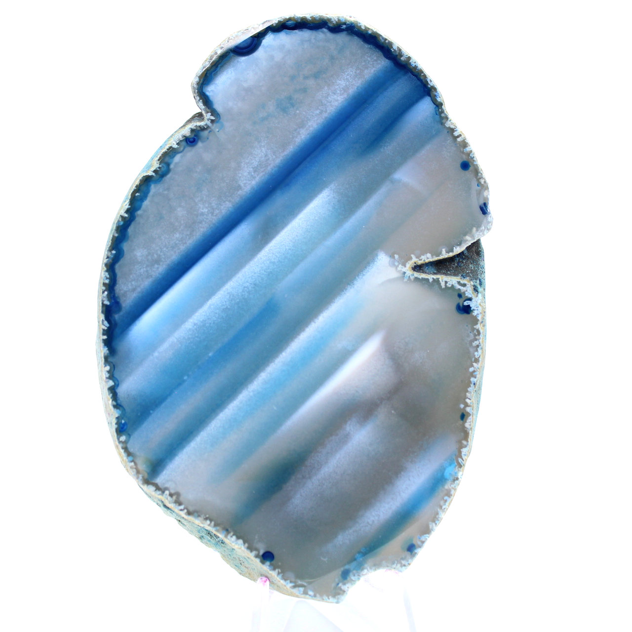 Pierre d'agate bleue