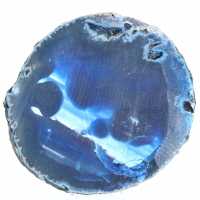Décoration en agate bleue minérale