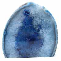 Pierre décorative en agate bleue