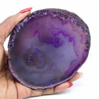 Agate violette de décoration 