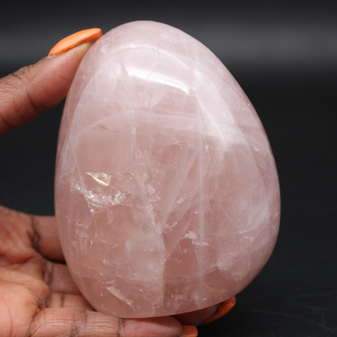 Polished Rose Quartz Rock