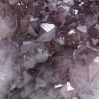 Amethyst crystals on base