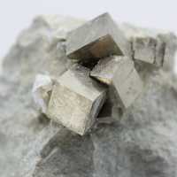 Pyrite cubic crystals