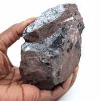 Raw pyrolusite stone