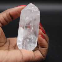 Prisme de cristal de roche ornementale