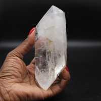 Rock crystal paperweight