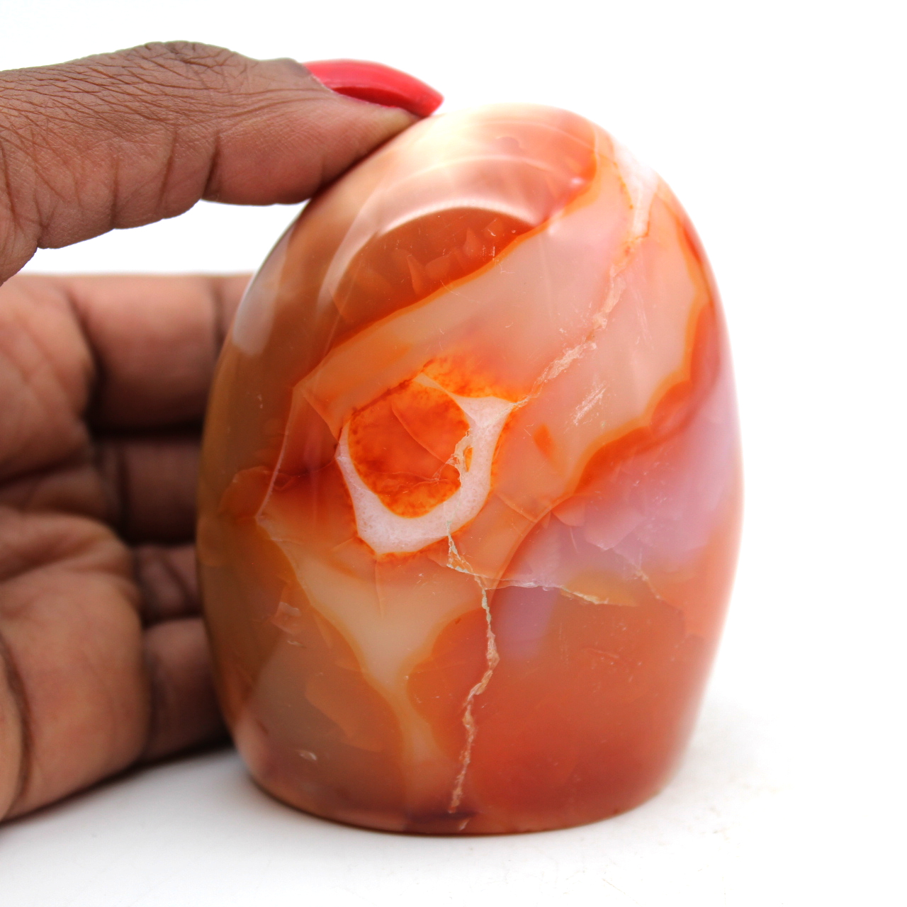 Natural carnelian stone