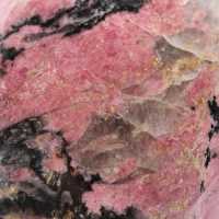 Rhodonite polished rock