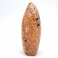 Orange calcite polished rock