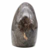 Polished smoky quartz stone