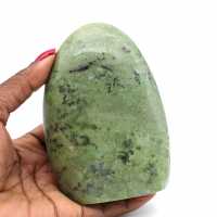 Green feldspar rock