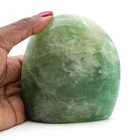 Green fluorite rock