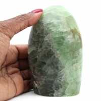 Pierre naturelle de fluorite verte