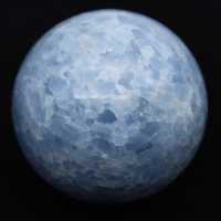 Blue calcite sphere