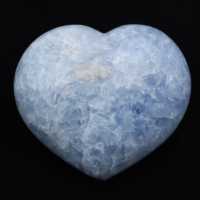 Coeur en calcite bleue
