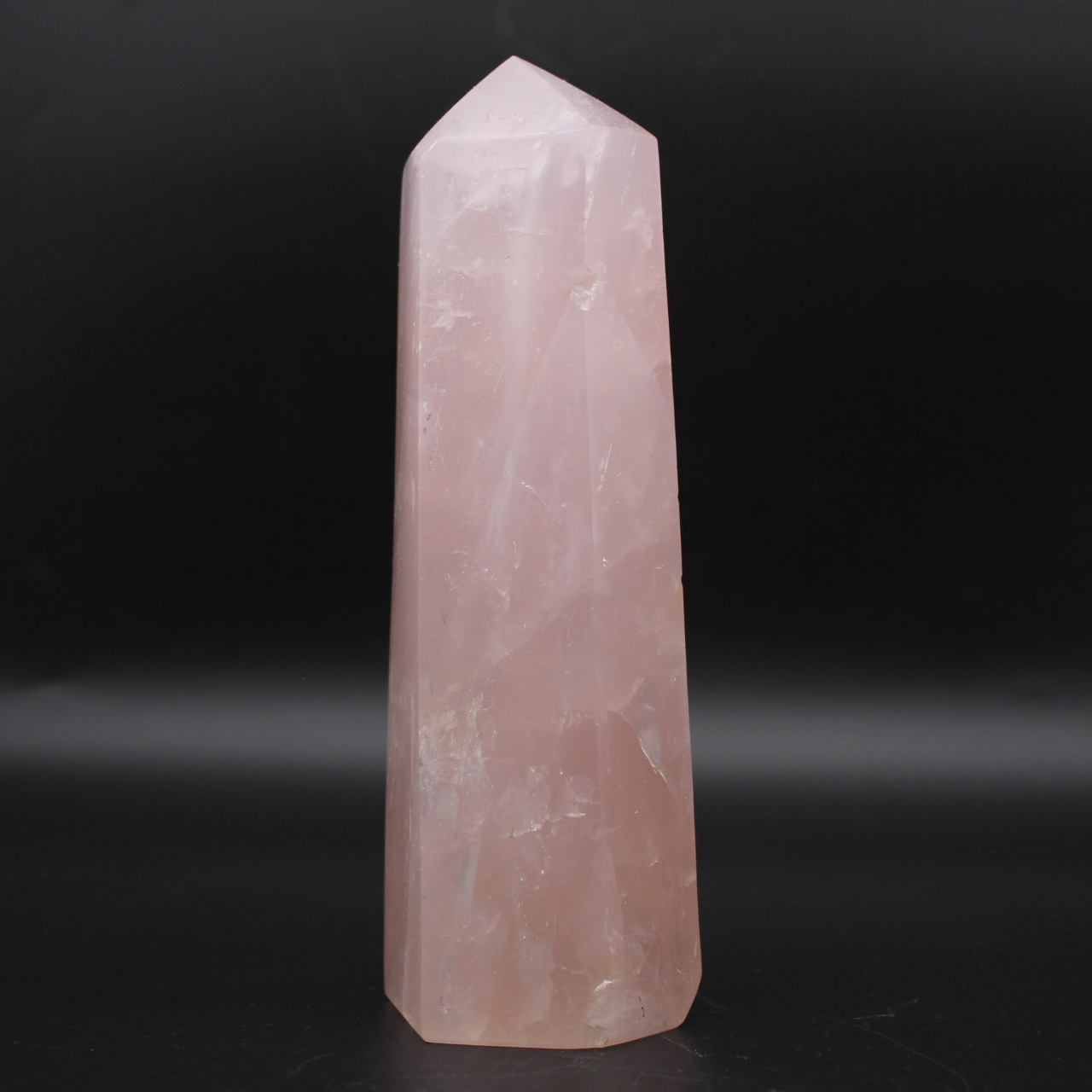 Rose quartz prism