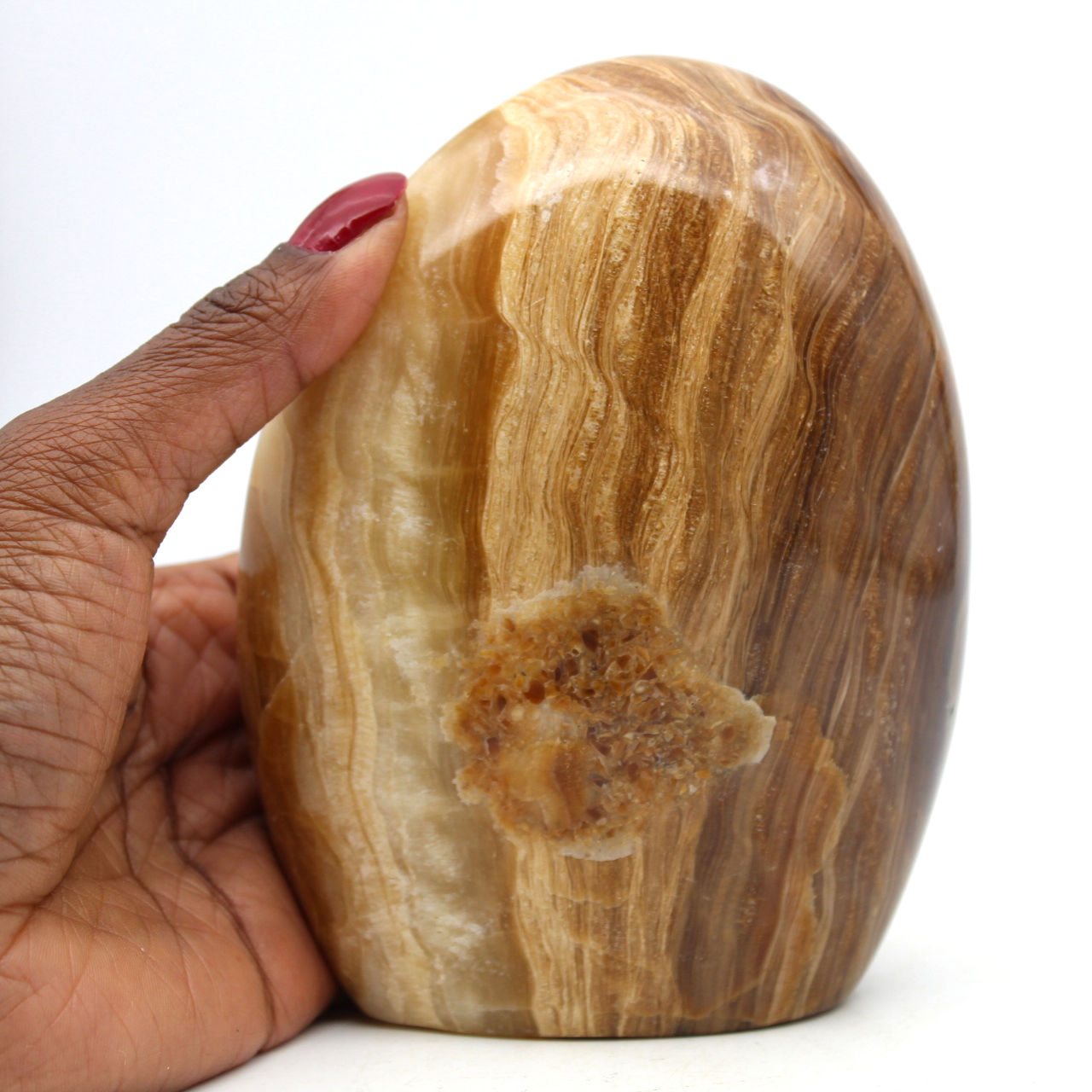 Freeform honey calcite