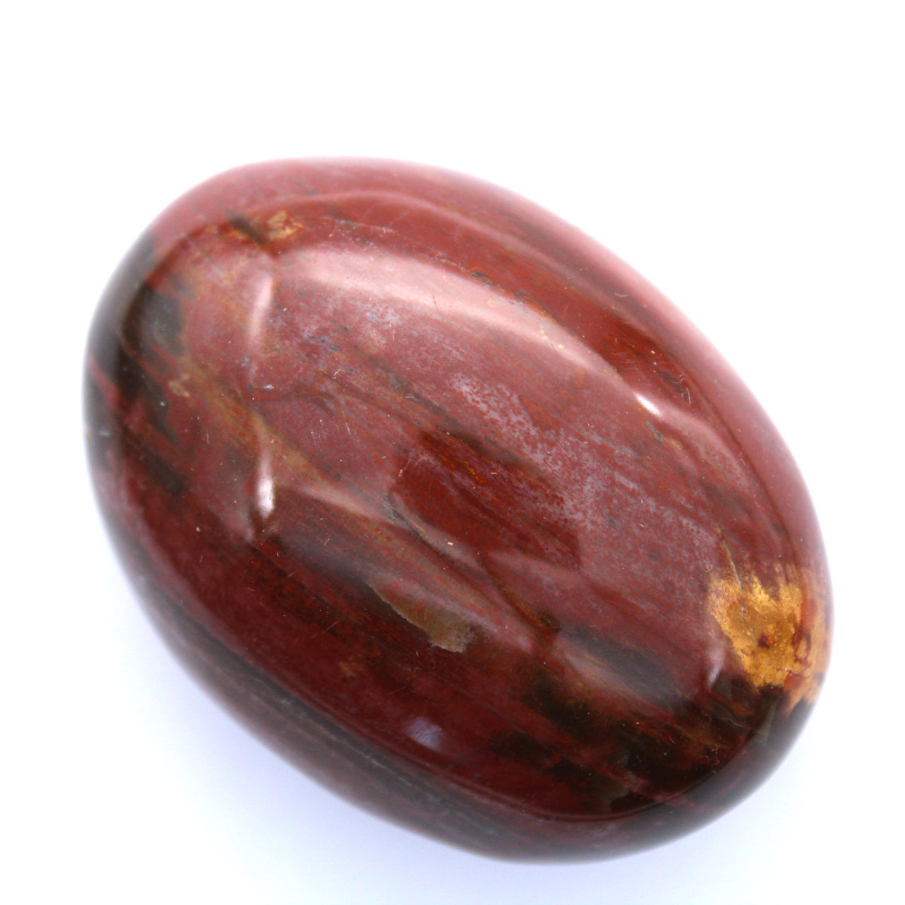 Galet en jaspe rouge