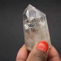 Rock crystal with ghost and inclusion