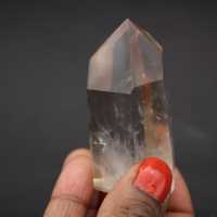 Slightly smoky quartz prism