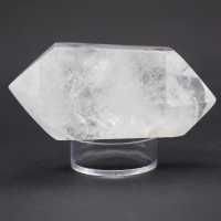 Prisme de cristal de roche biterminé