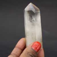 Prisme de quartz légèrement fumé