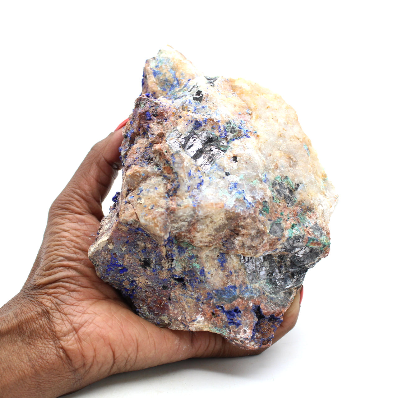 Azurite malachite and galena