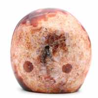 Polished carnelian stone