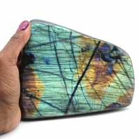 Pierre de Labradorite polie naturelle