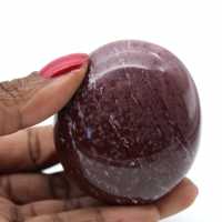 Orbicular jasper pebble